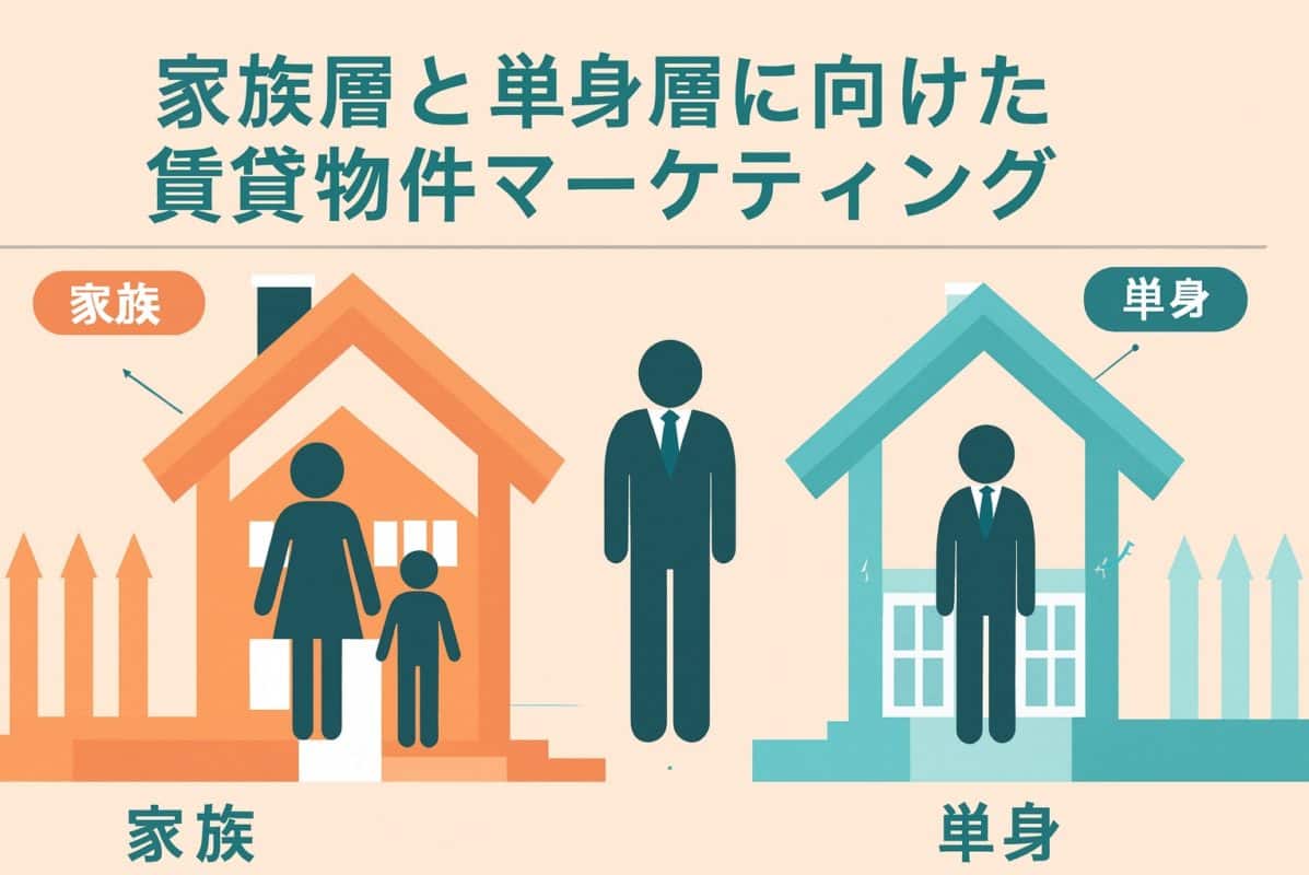 賃貸物件マーケティングとして入居者ターゲットをイメージする画像