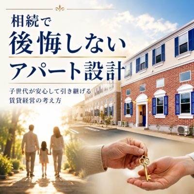 株式会社GIFTが作成した「相続え後悔しないアパート設計」のブログのアイキャッチの画像
