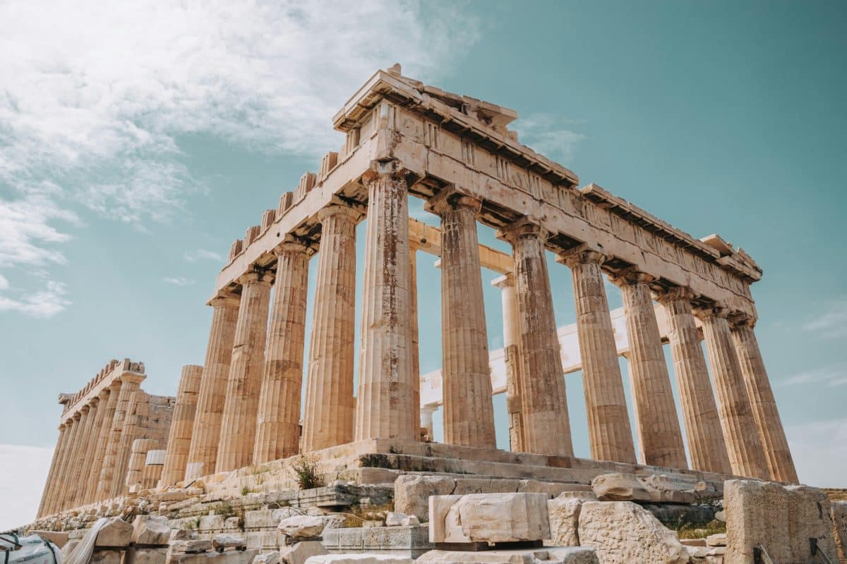 古代ギリシャの建築様式「ドーリア式」の代表的な神殿の画像