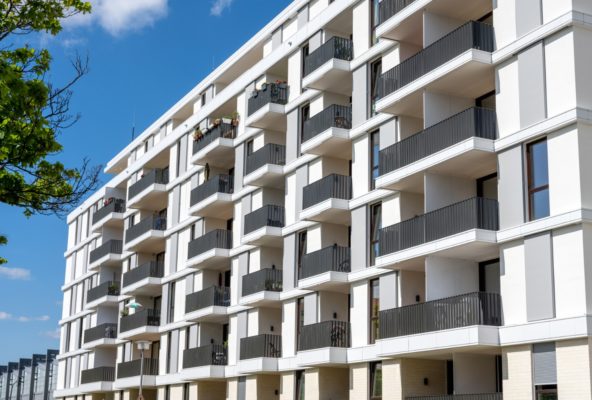 鉄筋コンクリートで建築したマンションの画像