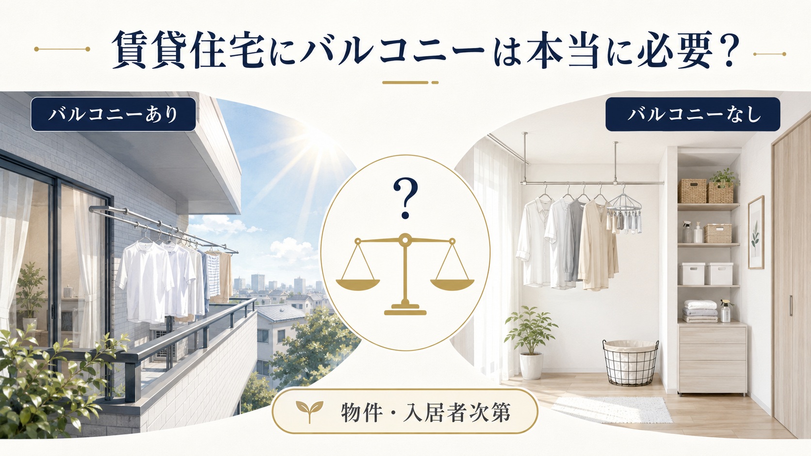「バルコニーなし住宅」が5年度分の比較で約3倍に!10年後も選ばれる賃貸住宅の新基準 4 賃貸住宅には本当にバルコニーは必要なのかを得t-間としたブログ記事の差し込み画像