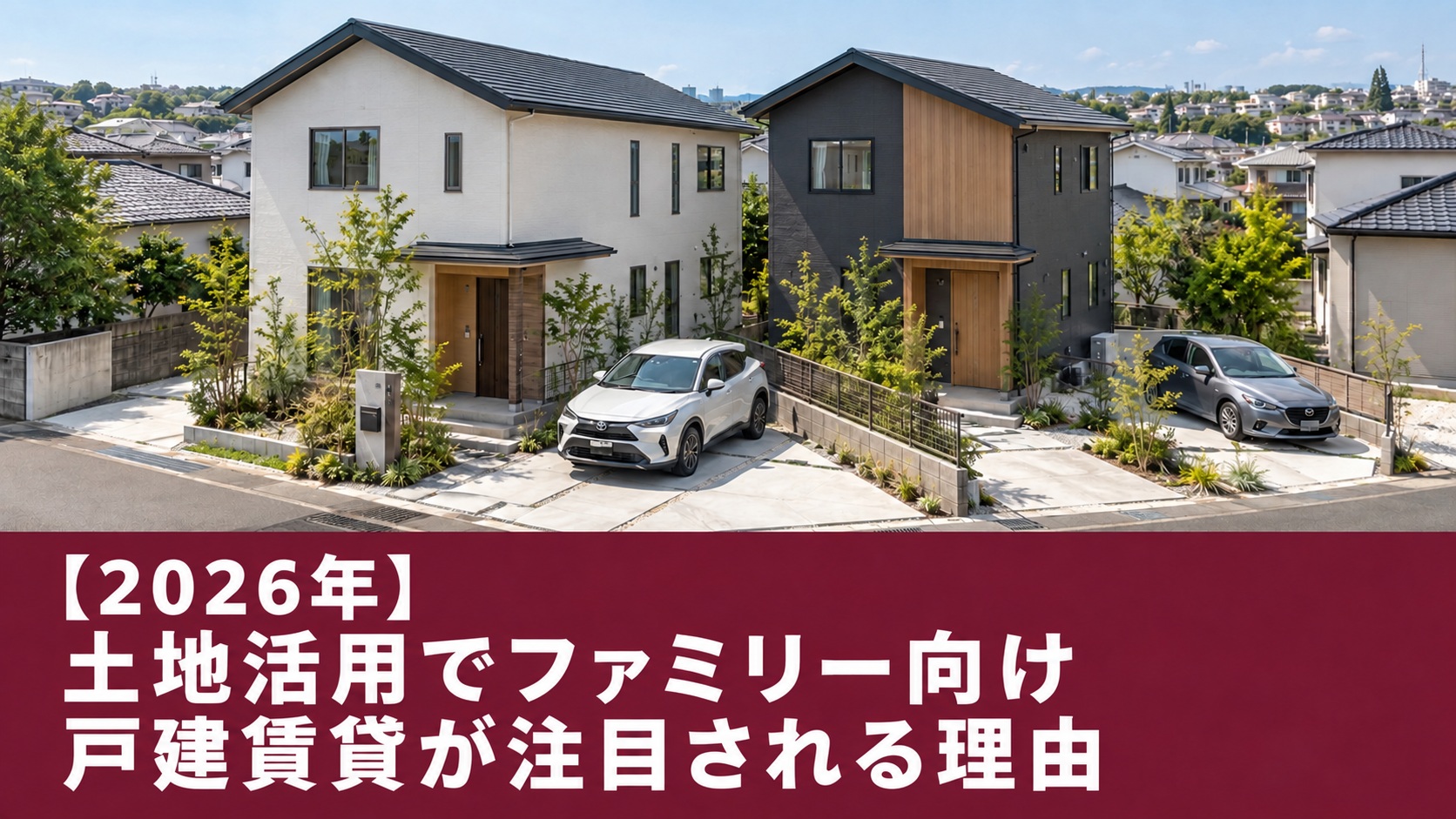 株式会社GIFT社のブログ記事「2026年土地活用で今、ファミリー向け戸建賃貸が注目される理由 」のファーストビューの画像